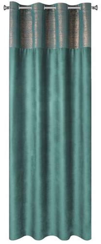 Naktinė užuolaida ZKDE-04, tamsi turkio sp./vario sp., 140 cm x 250 cm