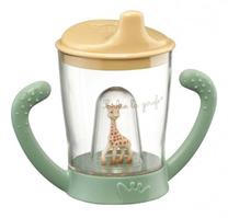 Puodelis su snapeliu Vulli Sophie La Girafe Non Drip Cup, 180 ml, Nuo 6 mėnesių, plastikas, įvairių spalvų
