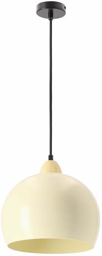 Lampa griesti Candellux Lighting Monroe 31-47854, E27, 1 x 60 W, dzeltena krās. / melna krās., 25 x 25 cm