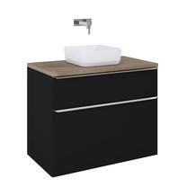 Vonios spintelė po praustuvu Elita Lofty 90 2DR, matinė juoda sp., 48.7 cm x 91 cm x 69.5 cm