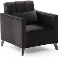 Kėdė Hanah Home Ova 825BLC2742, juoda sp., 78 cm x 78 cm x 80 cm