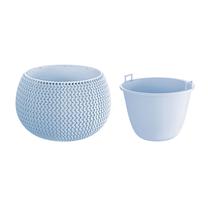 Puķu pods DKSP290-656U, plastmasa, Ø 29 cm, zila krās.