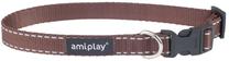 Ошейник для собак Amiplay Reflective, коричневый цв., 500 мм