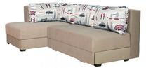 Kampinė sofa Bodzio Judyta, smėlio sp., 225 x 155 cm x 77 cm