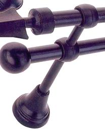 Karnīzes kronšteinis, 180 mm, Ø 16 mm, melns krās.