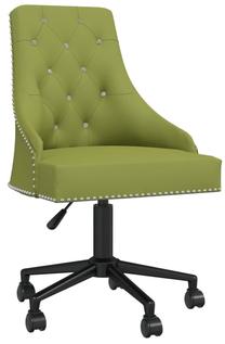 Darba krēsls VLX Velvet 336989, 57 x 52 x 95.5 - 105.5 cm, gaiši zaļš krās.