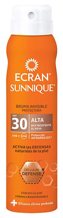 Izsmidzināms līdzeklis iedeguma kopšanai Ecran Sunnique SPF30, 75 ml
