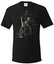 Футболка, универсальный DEVplus The Witcher Mignola Leshen, черный цв., l