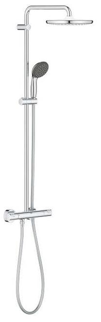 Душевая система с термостатическим смесителем Grohe Vitalio Start 250, хромовый цв.