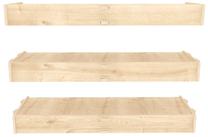 Sieninė lentyna Kalune Design Hiko, ąžuolo sp., 6.5 cm x 61.5 cm x 19.5 cm