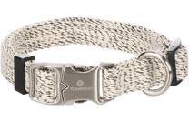 Ошейник для собак Flamingo Lago, белый цв./черный цв., 400 - 550 мм x 20 мм, M