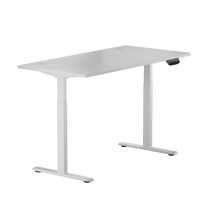 Kompiuterio stalas reguliuojamo aukščio Up Up Bjorn W-57051PT/W-ED22-80M, 150 cm x 75 cm, 72 - 120 cm, balta sp.