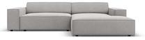 Kampinė sofa Micadoni Home Jodie MIC_RC_M_78_F1_JODIE4, pilka sp., dešininė, 224 x 166 cm x 70 cm