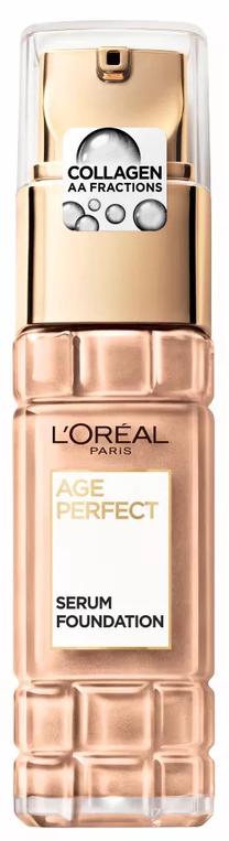 Skystas makiažo pagrindas L’Oréal Paris Age Perfect Serum, 230 golden vanilla, 30 ml