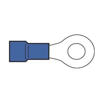 Vadu savienojums Electraline, 6.3mm², zila krās., 10 gab.