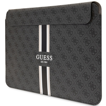 Portatīvā datora apvalks Guess 4G Printed Stripes GUCS16P4RPSK, melna krās., 16"