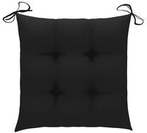 Kėdžių pagalvėlė VLX Fabric 314882, juoda sp., 40 cm x 40 cm, 4 vnt.
