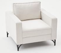 Krėslas Hanah Home Berlin 825BLC2788, juoda sp./kreminė sp., 91 cm x 90 cm x 83 cm