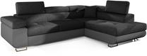 Kampinė sofa Anton Inari 96, Soft 29, pilka sp., dešininė, 202 x 275 cm x 90 cm