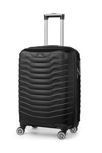 Дорожные чемоданы Polo55 ABS Small, черный цв., 50 л, 35 x 26 x 55 см