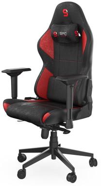 Spēļu krēsls Spc Gear SR600 SPG085, 50 x 54 x 130 - 134 cm, melna krās./sarkana krās.