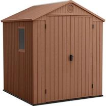 Sodo namelis Keter 6x6, 190 cm x 182 cm x 221 cm, 7640 l, ruda sp.