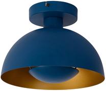 Lampa griesti Lucide Siemon 45196/01/35, E27, 1 x 40 W, zila krās./vara krās. / zila krās., 25 x 25 cm