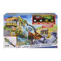 Автомобильная трасса Mattel Hot Wheels Monster Trucks Wreckin Raceway HGV12, многоцветный