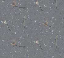 Tapetai A.S.Creation Birds 382227, viniliniai, pilka sp.