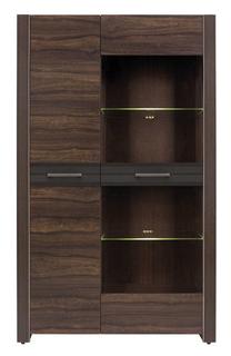 Vitrina Alhambra S306-REG1D1W-AHB, ruda sp., 97 cm x 40 cm x 159.5 cm
