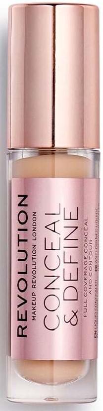 Korektors Makeup Revolution London Conceal & Define, gaiši brūna krās., c9, 4 g