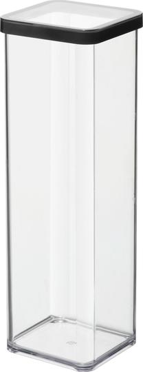 Kuivaine konteiner Rotho Loft, 2 l, läbipaistev v./must v.