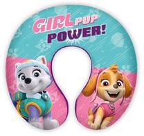 Ceļojumu spilvens Seven Paw Patrol Girls Pup Power, rozā krās./tirkīza krās., 30 cm x 30 cm
