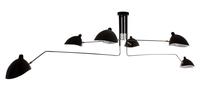 Valgusti rippuv Italux Davis MDE610/4+2, E27, 6 x 60 W, must v. / must v.