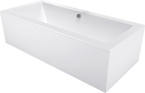 Vonia, įmontuojama Mexen Cube, 190 cm x 80 cm x 39 cm, stačiakampis, balta sp.