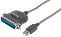 Провод Manhattan USB A male, Cent36, 1.8 м