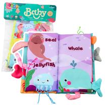 Bērnu grāmata Lean Toys Sea Animals, 23 cm, daudzkrāsaina