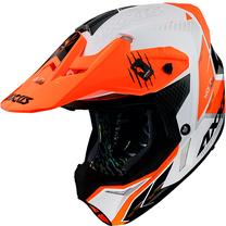 Motocikla ķivere Axxis Wolf Star Track, S, oranža krās.