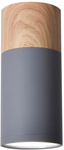 Šviestuvas lubų Candellux Tube, GU10, 1 x 15 W, balta sp. / ruda sp.