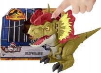 Žaislinė figūrėlė Mattel Jurassic World Uncaged Dilophosaurus GWY56, 15 cm, žalia sp.