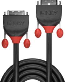 Laidas Lindy Line DVI-D DVI-D 24+1-pin Male, DVI-D 24+1-Pin Male, 2 m, juoda sp.