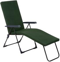 Lauko gultas Patio Barletta Black Edition H024-32PB, juoda sp./žalia sp., 144 cm x 58 cm x 59 - 102 cm