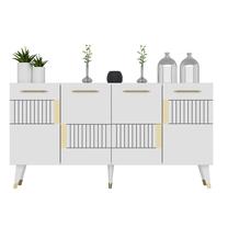Komoda Kalune Design Moda, aukso sp./balta sp., 80 cm x 150 cm x 40 cm