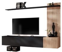 Sekcija ASM Solo, ruda/juoda, 180 cm x 40 cm x 130 cm