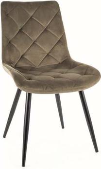 Valgomojo kėdė Ralph Velvet Bluvel 77 RALPHVCOL, matinė, alyvuogių žalia sp., 51 cm x 42 cm x 88 cm