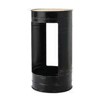 Baro stalas Amadeus Barrel, juoda sp., 62 cm x 62 cm x 114 cm