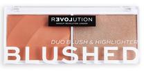 Vaigu ēnas Makeup Revolution London Relove Colour Play Blushed Duo, brūna krās./zelta krās., duo queen, 5.8 g