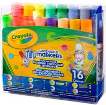 Tekstimarker Crayola, sinine v./punane v./kollane v., 16 tk