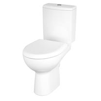 Tualete, novietojams Cersanit Clean on, ar vāku, 370 mm x 670 mm