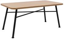 Stalas Kalune Design Nala 90, ruda sp./juoda sp., 75 cm x 160 cm x 90 cm